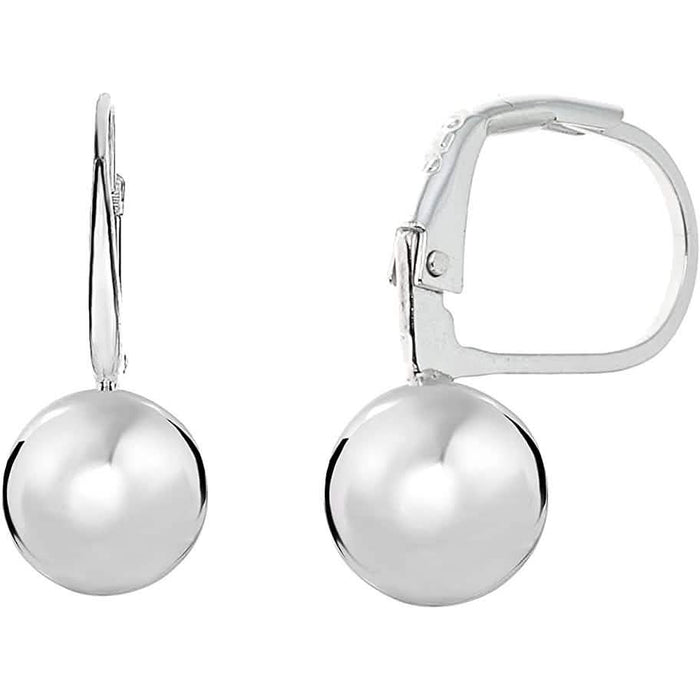 Italian Sterling Silver 6mm Leverback Ball Earrings by DailySale