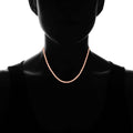 Italian Sterling Silver Braided Herringbone Necklace by Verona by DailySale