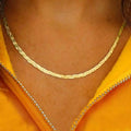 Italian Sterling Silver Braided Herringbone Necklace by Verona by DailySale