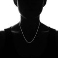 Italian Sterling Silver Diamond Cut Bead Chain Necklace by DailySale