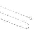 Italian Sterling Silver Diamond Cut Bead Chain Necklace by DailySale