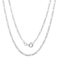 Italian Sterling Silver Unisex Figaro Chain by DailySale