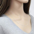 Italian Sterling Silver Unisex Figaro Chain by DailySale