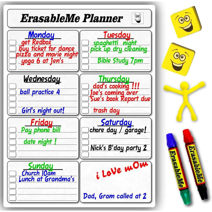 ItemMax Magnetic Dry Erase Calendar for Refrigerator by DailySale