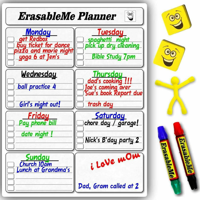 ItemMax Magnetic Dry Erase Calendar for Refrigerator by DailySale
