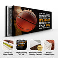 It's Not About Being Better Sports Quote Sign II by Tailored Canvases