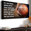 It's Not About Being Better Sports Quote Sign III by Tailored Canvases