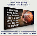 It's Not About Being Better Sports Quote Sign III by Tailored Canvases