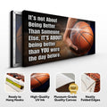 It's Not About Being Better Sports Quote Sign III by Tailored Canvases