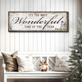 It's The Most Wonderful Time Of The Year Christmas Sign by Tailored Canvases