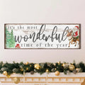 It's The Most Wonderful Time Of The Year Christmas Sign II by Tailored Canvases