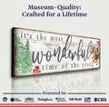 It's The Most Wonderful Time Of The Year Christmas Sign II by Tailored Canvases