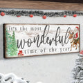 It's The Most Wonderful Time Of The Year Christmas Sign II by Tailored Canvases