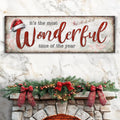 It's The Most Wonderful Time Of The Year Christmas Sign III by Tailored Canvases