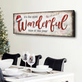 It's The Most Wonderful Time Of The Year Christmas Sign III by Tailored Canvases