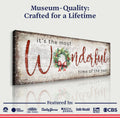 It's the most Wonderful Time of the Year Christmas Sign IV by Tailored Canvases