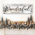 It's the most Wonderful Time of the Year Christmas Sign V by Tailored Canvases