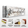 It's the most Wonderful Time of the Year Christmas Sign V by Tailored Canvases