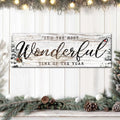It's the most Wonderful Time of the Year Christmas Sign V by Tailored Canvases