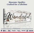It's the most Wonderful Time of the Year Christmas Sign V by Tailored Canvases