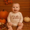 graphic bodysuit | all gravy (long sleeve) by Finn + Emma
