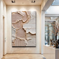 Ivory Minimalist Abstract Wall Art by Tailored Canvases