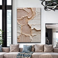 Ivory Minimalist Abstract Wall Art by Tailored Canvases