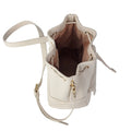 Premium New Zealand Lambskin Leather Drawstring Bucket Bag for Women by MiamiLeathers.com