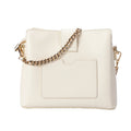 Ivory Quilted Leather Crossbody Bag by MiamiLeathers.com