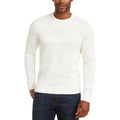 Club Room Mens Cotton Solid Textured Crew Neck Sweater by Vanessa Jane