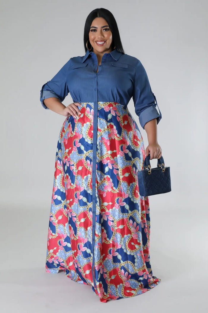 Jaccina Plus Size Dress by Fasheabe
