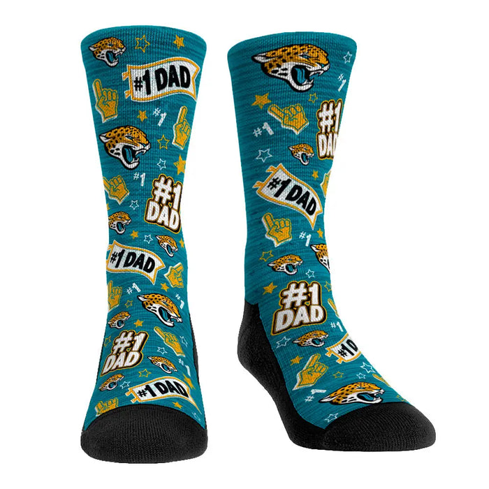Jacksonville Jaguars - #1 Dad by Rock 'Em Socks
