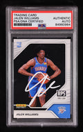 Jalen Williams Signed 2022 23 Panini Instant RPS First Look by Price Is Right Miami