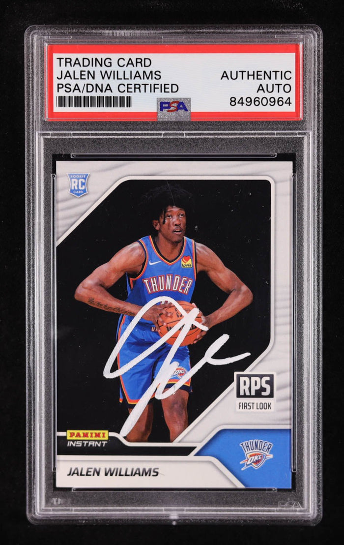 Jalen Williams Signed 2022 23 Panini Instant RPS First Look by Price Is Right Miami