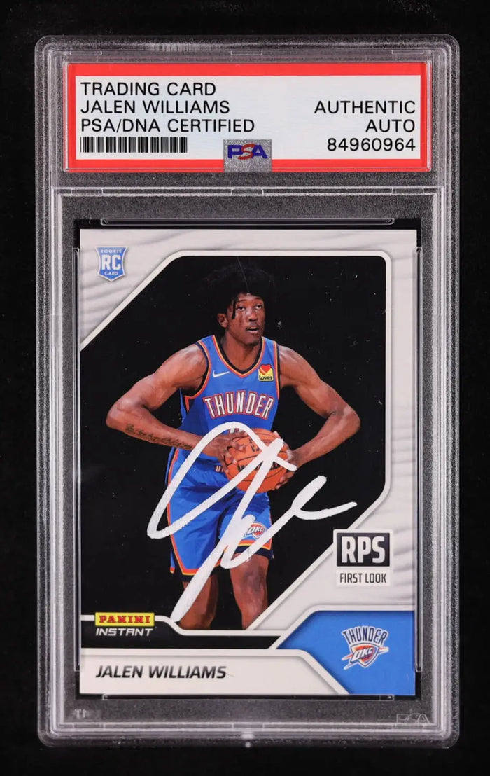 Jalen Williams Signed 2022 23 Panini Instant RPS First Look by Price Is Right Miami