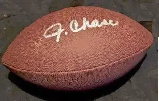 Ja'Marr Chase Autographed Football (COA) by Price Is Right Miami