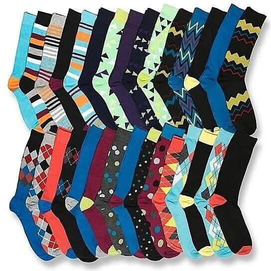 James Fiallo Men’s Colorful Dress Socks by DailySale