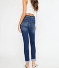 Janice High Rise Cigarette Leg Jeans - Dark Wash by Boutique 23