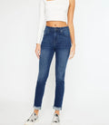 Janice High Rise Cigarette Leg Jeans - Dark Wash by Boutique 23