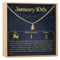 January 10th Capricorn Necklace by Dear Ava