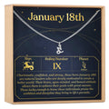 January 18th Capricorn Necklace by Dear Ava