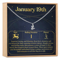 January 19th Capricorn Necklace by Dear Ava