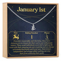 January 1st Capricorn Necklace by Dear Ava