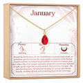 January Birthday Birthstone Garnet Necklace by Dear Ava