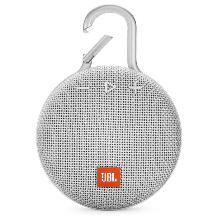 JBL Clip 3 Portable Waterproof Wireless Bluetooth Speaker - White by DailySale