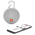 JBL Clip 3 Portable Waterproof Wireless Bluetooth Speaker - White by DailySale