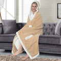 Jellie Cozy and Ultra Plush Sherpa Hoodie Throw by DailySale