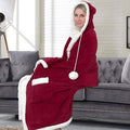 Jellie Cozy and Ultra Plush Sherpa Hoodie Throw by DailySale