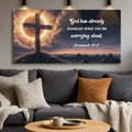 Jeremiah 29:11 - God Has Already Handled What You're Worrying Faith Sign by Tailored Canvases