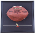 Jerry Rice Signed NFL Football Display with Pin (JSA) by Price Is Right Miami